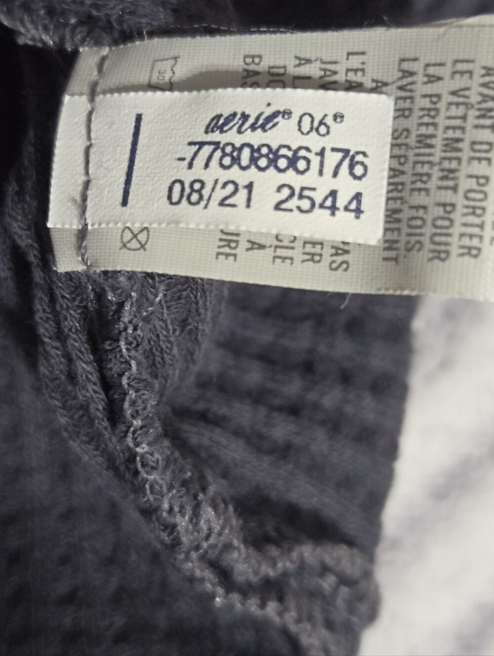 OFFLINE By Aerie Waffle Henley T-Shirt Charcoal Washed Size M - Picture 8 of 11
